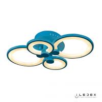 Свет для дома — Потолочная люстра iLedex Ring A001/4 BLUE купить в  Свет для дома — Потолочная люстра iLedex Ring A001/4 BLUE купить в
