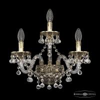 Настенные бра — Бра Bohemia Ivele Crystal 16109B/2+1/165 GB купить в  Настенные бра — Бра Bohemia Ivele Crystal 16109B/2+1/165 GB купить в