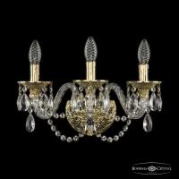 Настенные бра — Бра Bohemia Ivele Crystal 16102B/3/165 G купить в  Настенные бра — Бра Bohemia Ivele Crystal 16102B/3/165 G купить в