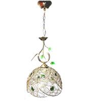 Подвесные светильники — 0774/1H золото-зеленый купить в 