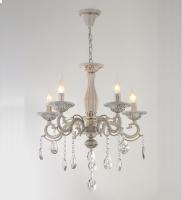 Люстры подвесные — 02929/5 белый с патиной золото купить в 