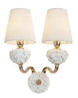 Потолочные светильники — Бра Lumien Hall Плисанс 1032/2W-GD-WT купить в 