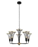 Люстры подвесные — Подвесная люстра Lumien Hall Ивес 4017/5P-BK-GD купить в 