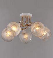 Потолочные люстры — 2570/5 белый с патиной золото купить в 