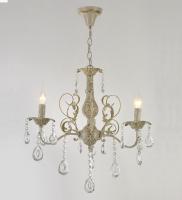 Люстры подвесные — 02948/3 белый с патиной золото купить в 