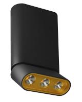 Споты — Светодиодный спот Lumien Hall Фергус 8005/3CM-BK-GD купить в  Споты — Светодиодный спот Lumien Hall Фергус 8005/3CM-BK-GD купить в
