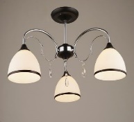 Потолочные люстры — 3326/3 хром+черный купить в 