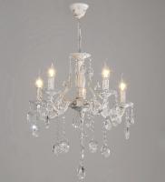 Люстры подвесные — 02623/5 белый с патиной золото купить в 