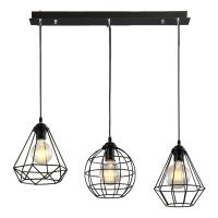 Подвесные светильники — Подвесной светильник IMEX MD.1716-3-P BK купить в 