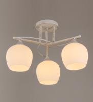 Потолочные люстры — 00767/3 белый с патиной хром купить в 