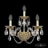 Настенные бра — Бра Bohemia Ivele Crystal 16102B/2+1/165/XL G купить в  Настенные бра — Бра Bohemia Ivele Crystal 16102B/2+1/165/XL G купить в
