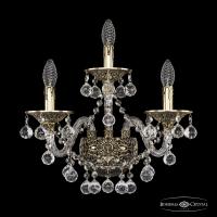 Настенные бра — Бра Bohemia Ivele Crystal 16109B/2+1/165/XL GB купить в  Настенные бра — Бра Bohemia Ivele Crystal 16109B/2+1/165/XL GB купить в