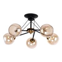Потолочные люстры — Потолочная люстра IMEX MD.2840-5-S BK+CP купить в 
