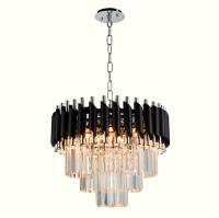 Люстры каскадные — Каскадная люстра Natali Kovaltseva DARIAN 76017/5C CHROME BLACK купить в  Люстры каскадные — Каскадная люстра Natali Kovaltseva DARIAN 76017/5C CHROME BLACK купить в