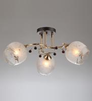 Потолочные люстры — 02321/3 черный+золото купить в 