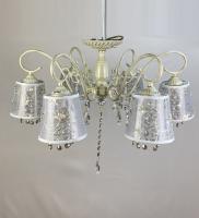 Потолочные люстры — 3574/6 белый с ст. золотом купить в 