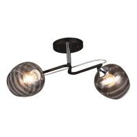 Люстры на штанге — Потолочная люстра IMEX MD.1042-2-S BK+CH купить в 