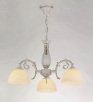 Люстры подвесные — 02923/3 белый с патиной золото купить в 