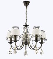 Люстры подвесные — 3058/5 черный с золотом купить в 