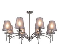 Люстры на штанге — Подвесная люстра Escada Faith 694/8PL Nickel купить в  Люстры на штанге — Подвесная люстра Escada Faith 694/8PL Nickel купить в