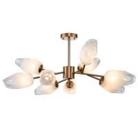 Люстры на штанге — Потолочная люстра Indigo Boccio 13003/9C Brass V000004 купить в  Люстры на штанге — Потолочная люстра Indigo Boccio 13003/9C Brass V000004 купить в