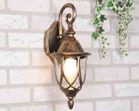 Уличные настенные светильники — Светильник настенный Elektrostandard Orion черное золото купить в 