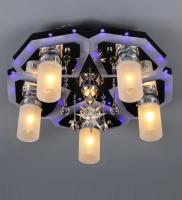 Потолочные люстры — 1157/5+1 черный-RGB купить в 