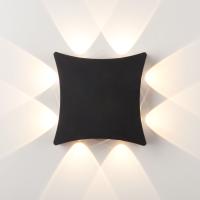 Уличные настенные светильники — Светильник настенный Elektrostandard 1631 TECHNO LED Чёрный купить в 