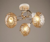 Потолочные люстры — 3335/3 золото+белый купить в 