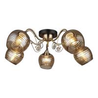 Потолочные люстры — Потолочная люстра IMEX MD.4044-5-S AB+BK купить в 