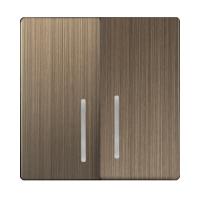 Клавиши. Накладки — Клавиша Werkel WL12-SW-2G-LED-CP (бронзовый) купить в #REGION_NAME_DECLINE_PP#