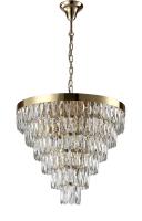 Люстры каскадные — Каскадная люстра Crystal Lux ABIGAIL SP-PL15 D620 GOLD/TRANSPARENT купить в 