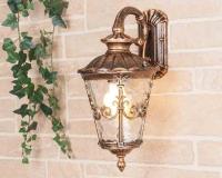 Уличные настенные светильники — Светильник настенный Elektrostandard Diadema D (GLYF-8046D) черное золото купить в 