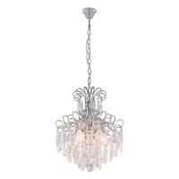 Люстры каскадные — Каскадная люстра Crystal Lux SEVILIA SP4 SILVER купить в 