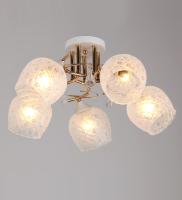 Потолочные люстры — 02651/5 белый с патиной хром купить в 