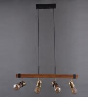 Люстры подвесные — 42524/4 черный+бронза купить в 