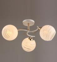 Потолочные люстры — 03223/3 белый с патиной золото купить в 