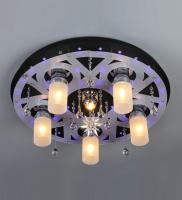 Потолочные люстры — 1161/5+1 черный-RGB купить в 