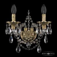 Настенные бра — Бра Bohemia Ivele Crystal 16111B/2/141 G купить в  Настенные бра — Бра Bohemia Ivele Crystal 16111B/2/141 G купить в
