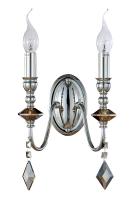 Настенные бра — Бра Crystal Lux MERCEDES AP2 CHROME/SMOKE купить в 