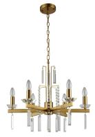Люстры подвесные — Подвесная люстра Crystal Lux MARRON SP6 BRASS купить в 