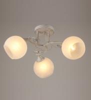 Потолочные люстры — 00757/3 белый с патиной хром купить в 