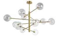 Люстры на штанге — Люстра на штанге Crystal Lux MARZO SP12 BRONZE/TRANSPARENTE купить в 