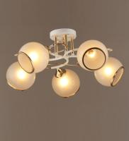 Потолочные люстры — 03138/5 белый с патиной золото купить в 