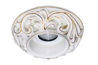 Встраиваемые точечные светильники — Встраиваемый светильник Donolux N1630-White+gold купить в 