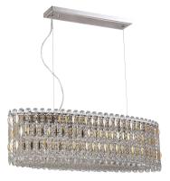 Люстры подвесные — Подвесная люстра Crystal Lux LIRICA SP10 L900 CHROME/GOLD-TRANSPARENT купить в 