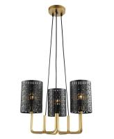 Люстры подвесные — Подвесная люстра Lumien Hall Ноэль 4005/3P-GD-BK купить в 