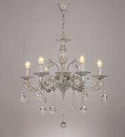 Люстры подвесные — 02524/6 белый с патиной золото купить в 