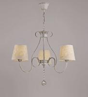 Люстры подвесные — 2516/3 белый с патиной хром купить в 