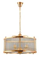 Люстры подвесные — Подвесная люстра Crystal Lux TADEO SP6 D600 GOLD/TRANSPARENTE купить в 